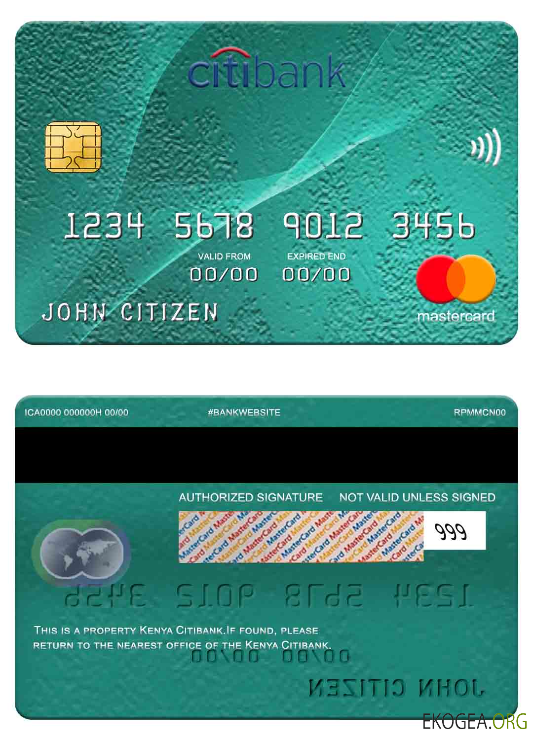 Carte Mastercard Kenya Citibank